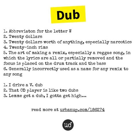 dubbed meaning slang|dub drug slang.